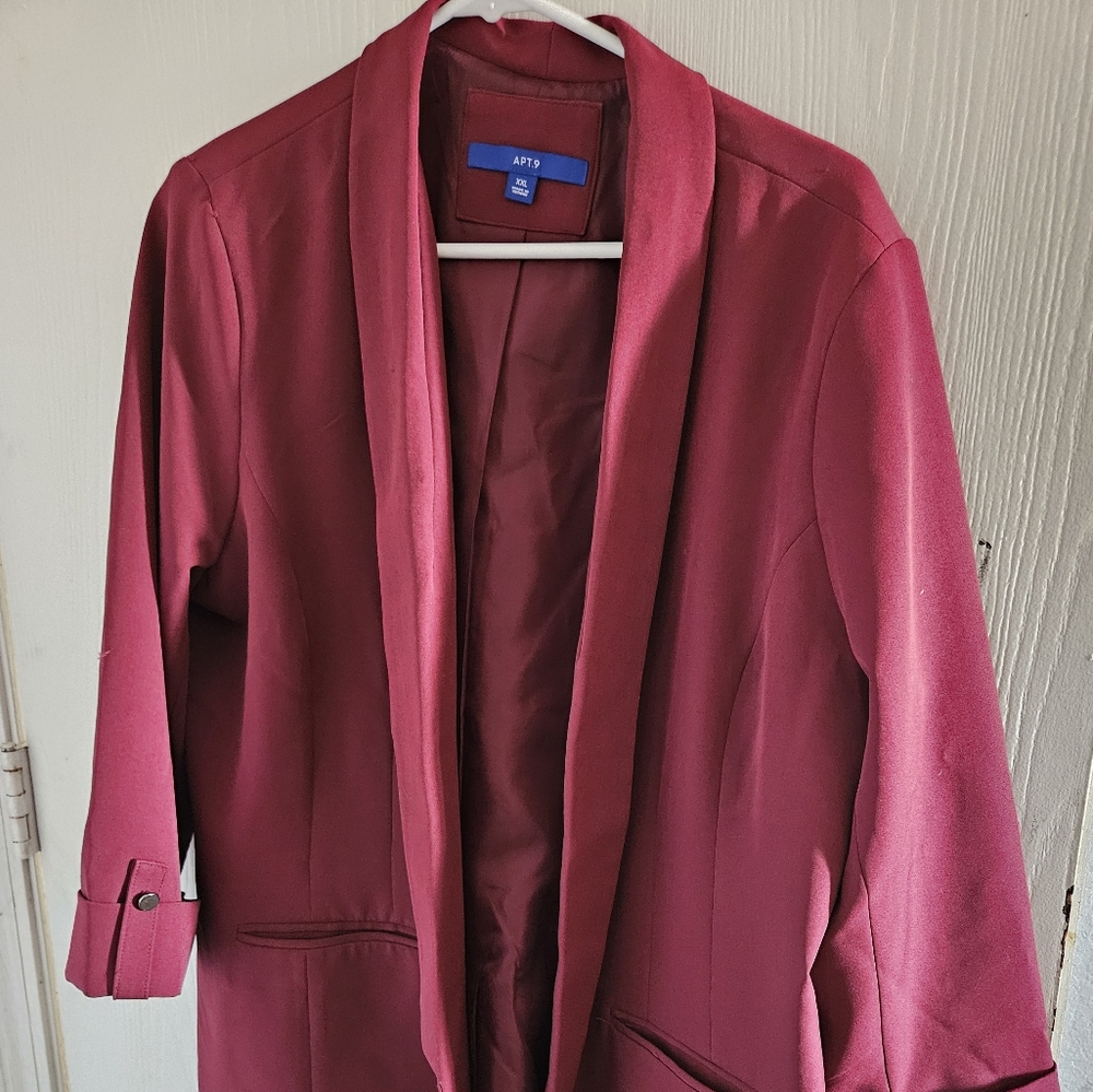 3/4 sleeve blazer